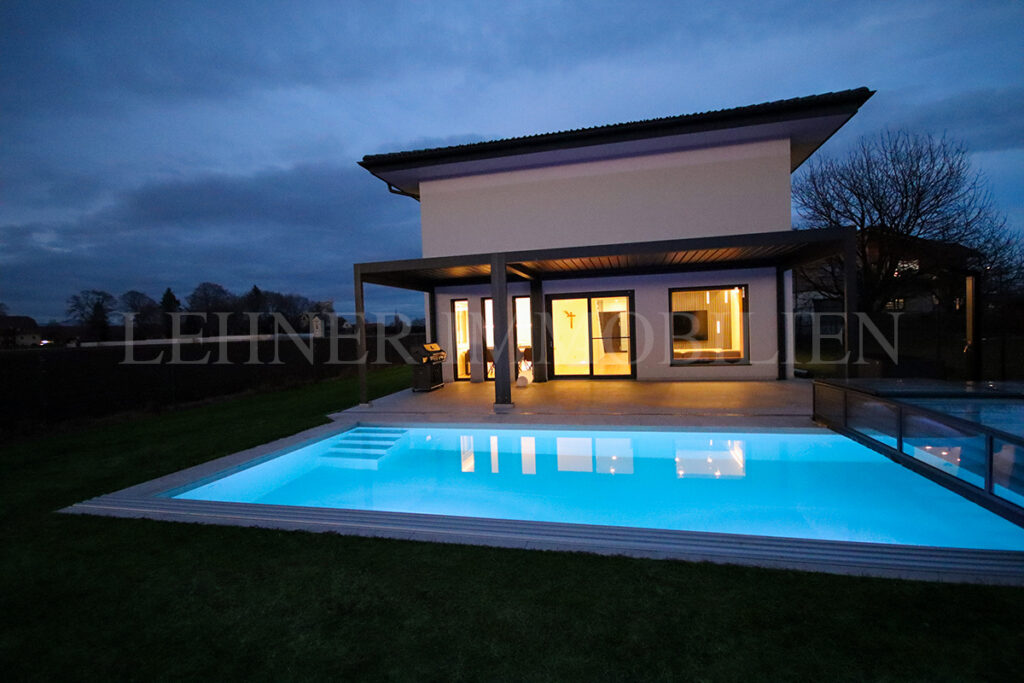 Lehner Immobilien exklusives Einfamilienhaus mit Pool in Wundschuh