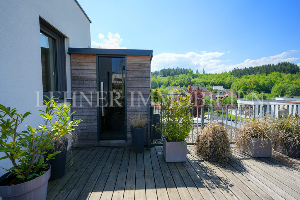 Lehner Immobilien hochwertige und moderne Doppelhaushalte mit Pool und Dachterrasse in Mantscha