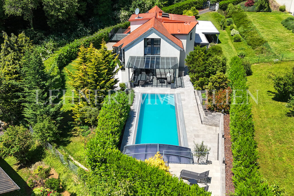 Lehner Immobilien exklusiv hochwertiges Einfamilienhaus mit Pool in Gedersberg, Seiersberg-Pirka