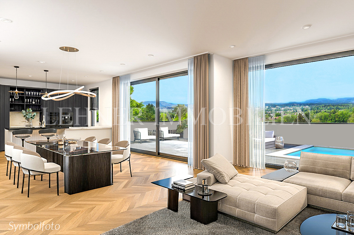 Lehner Immobilien Neubauprojekt in Gedersberg, Villa mit Pool in Seiersberg-Pirka