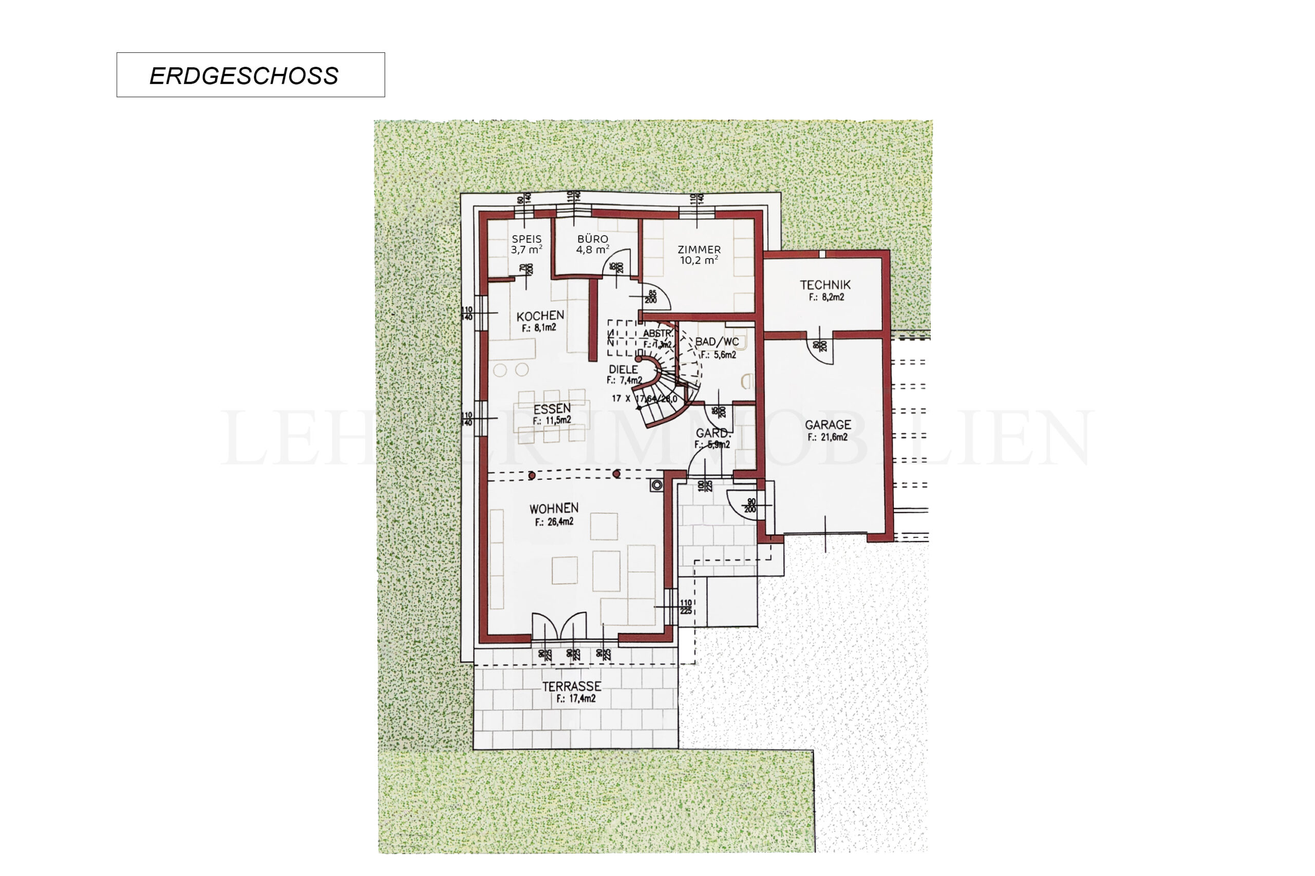 Lehner Immobilien schönes Einfamilienhaus mit 7 Zimmern in Kalsdorf bei Graz