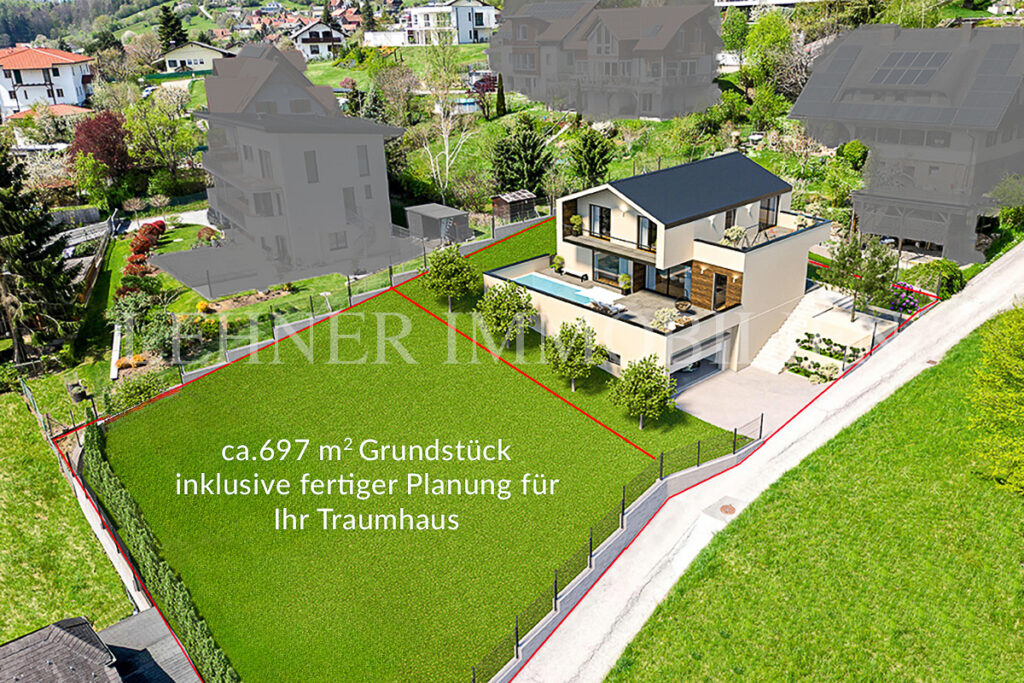 Lehner Immobilien Baugrundstück in Gedersberg für eine Villa mit Pool in Seiersberg-Pirka