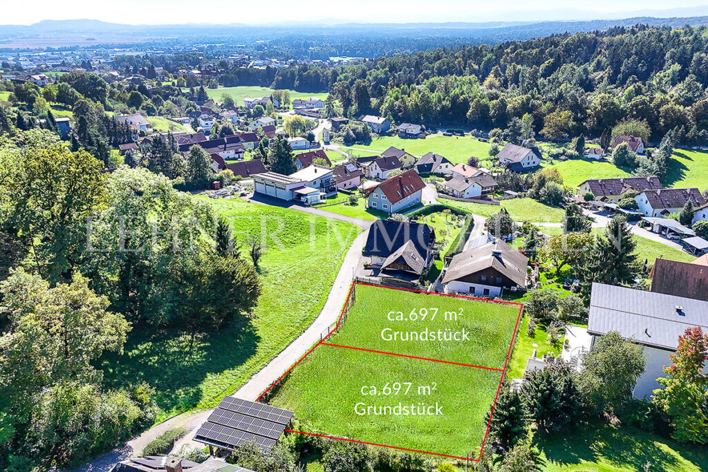 Lehner Immobilien Baugrundstück in Gedersberg für eine Villa mit Pool in Seiersberg-Pirka